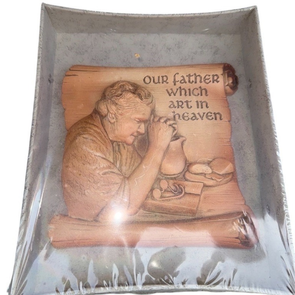 Vintage Miller Studio Giving Thanks Our Father which art in heaven Prayer Wall